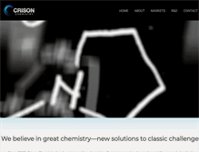 Tablet Screenshot of crisonchemistry.com